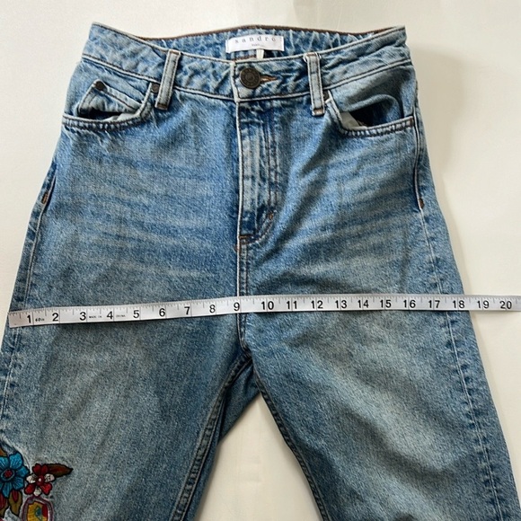 Sandro Paris Embroidered Jeans - Picture 10 of 11